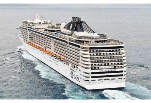 Vista desde la popa del MSC Fantasia
